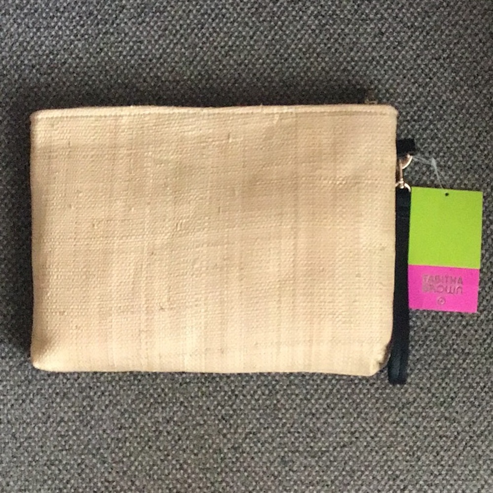 Tabitha Brown Abstract Botanical Embroidered Clutch - Picture 4 of 7